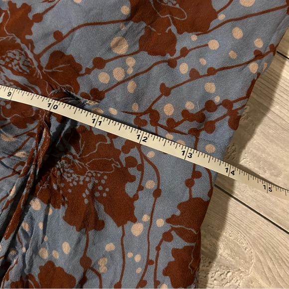 Karina Grimaldi Maxi Floral Dress Ruched Jessy Print Viscose XS - Picture 8 of 11